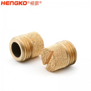 廠家生產加工1分2分4分8分青銅HD型消音器耐高溫消音降噪，氣動元件電磁閥堵頭消音器